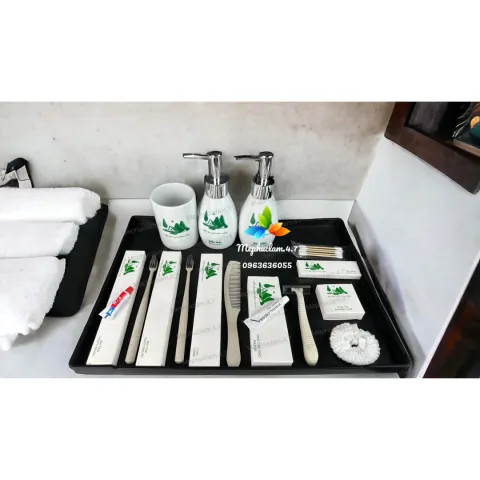 Mẫu bộ Amenities hộp núi xanh