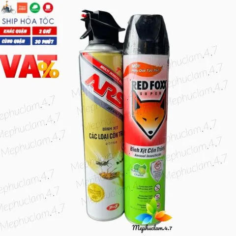 Bình xịt các loại côn trùng không mùi chai lớn 600ml