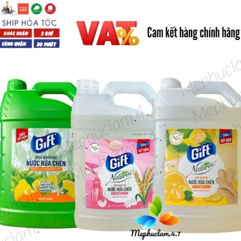 Can nước rửa chén bát Gift 3,8kg