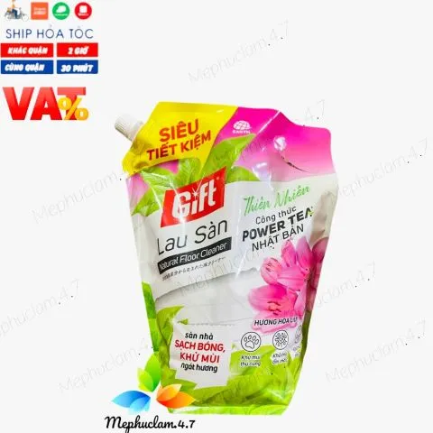 Nước lau sàn Gift túi 3,6kg mẫu mới