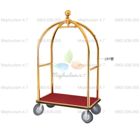 Xe trolley đẩy hàng lý dùng trong khách sạn