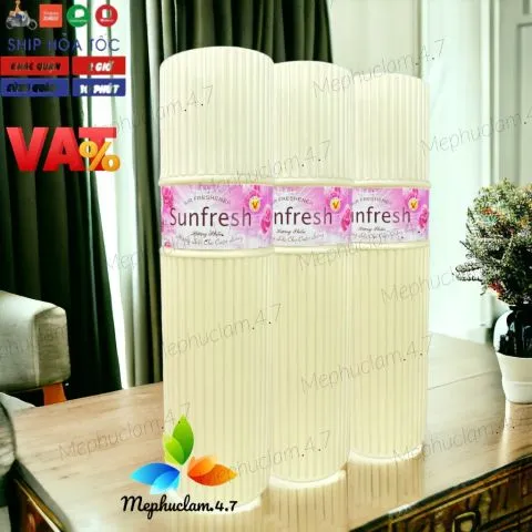 Chai xịt phòng Sunfret 380ml hương phấn