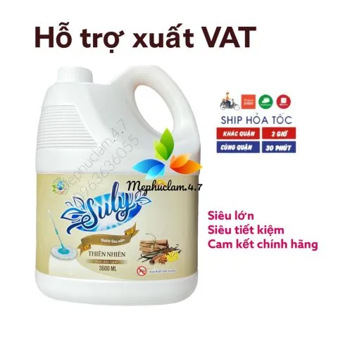 [Hỏa tốc] Nước lau sàn thiên nhiên Suly tinh dầu quế giúp xua đuổi côn trùng dùng cho nhà hàng, khách sạn, hộ gia đình