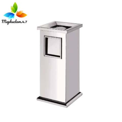 Thùng rác inox vuông cao cấp