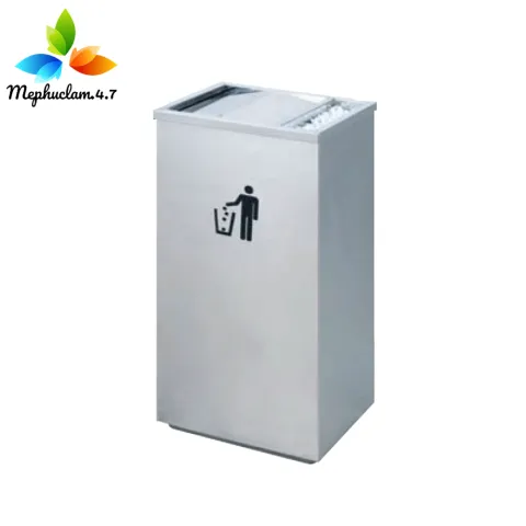 Thùng rác inox nắp bập bênh A1