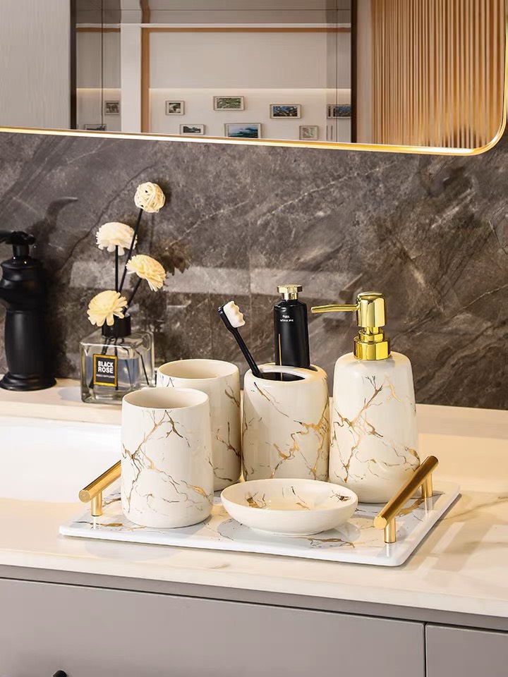 Bình Gốm Sứ Đựng Dầu Gội, Sữa Tắm, Nước Rửa Tay